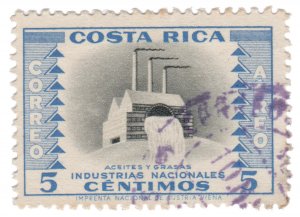 COSTA RICA 1956 SCOTT # C252 . USED. # 2