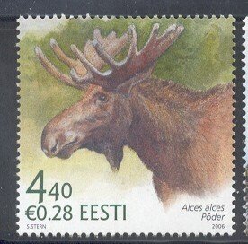 Estonia Sc 534 2006 Moose  stamp mint NH