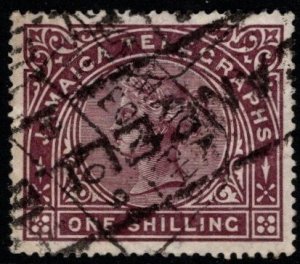 1879 Jamaica Revenue One Shilling Telegraphs Used