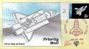 RARE Pugh Designed/Painted Priority Space Shuttle FDC...3 of ONLY 7 created!