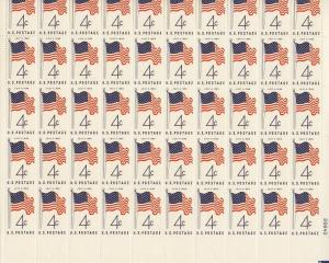 1153 1960 American Flag Sheet