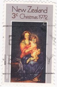 New Zealand 1972 Christmas Madonna & Child 3c used SG 990