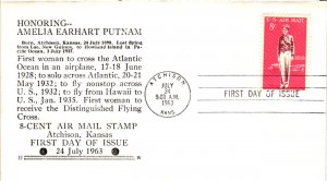 #C68 Amelia Earhart – Unknown cachet