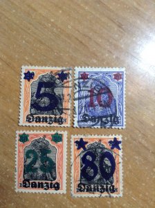 Danzig  # 19-21/23  used