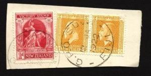 NEW ZEALAND USED IN FIJI 1922 piece GPO SUVA cds...........................90551