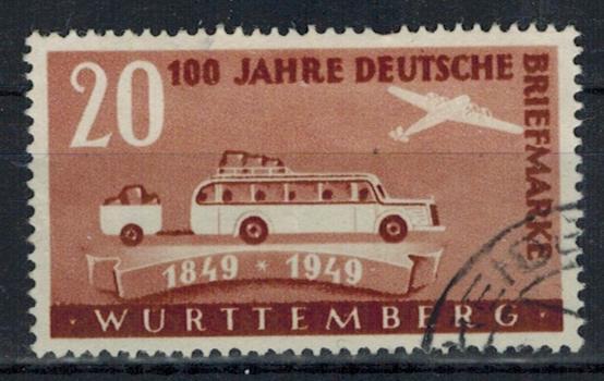 Germany - French Occupation - Wurttemberg - Scott 8N39