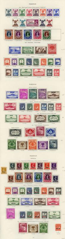 Collection of Pakistan KGVI on leaves cat 868.50 pounds