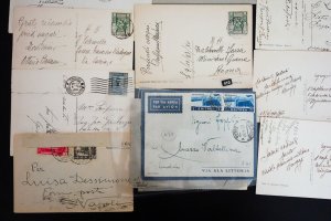 Libya Eritrea Lot of 50 Stamped Covers and Postcards