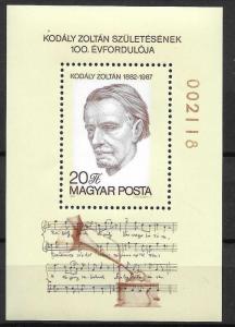 Hungary 2775 Zoltan Kodaly s.s. MNH