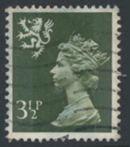 Scotland GB  Machin 3½p SG S17  Used   2 bands  SC# SMH3  see details