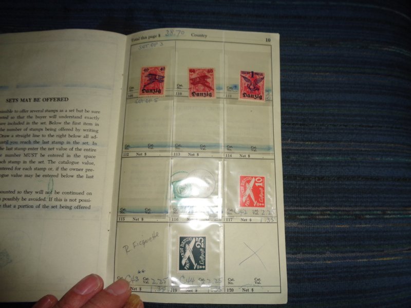 DANZIG COLLECTION IN APPROVAL BOOK, MINT/USED