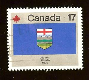 Canada 829 17c Alberta Flag 1979 used