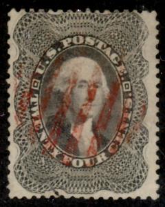 U.S. #37 Used Fine Red Cancel Cat$375