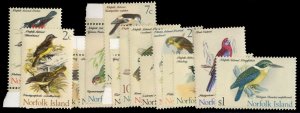 Norfolk Island 126-140, $30.40 1970-71 Birds, never hinged