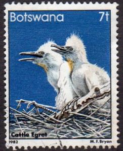 Botswana 309 - Used - 7t Cattle Egrets (1982) (2)