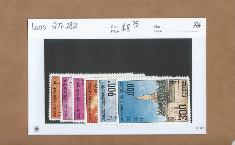 Laos  277-282  MNH