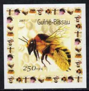 GUINEA BISSAU - 2001 - Bees #5 - Imperf De Luxe Sheet - M N H - Private Issue