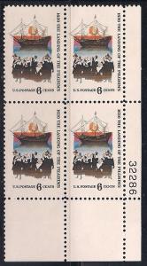 Plt Blk Sc# 1420 Pilgrims Landing MNH #32286 LR