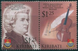 Kiribati 2006 SG768-769 Mozart Violin pair MNH