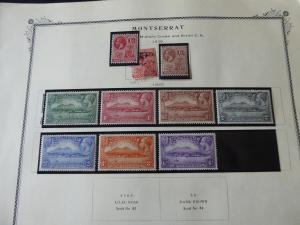 Montserrat 1903-1954 Mint/Used Stamp Collection on Scott Int Album Pages