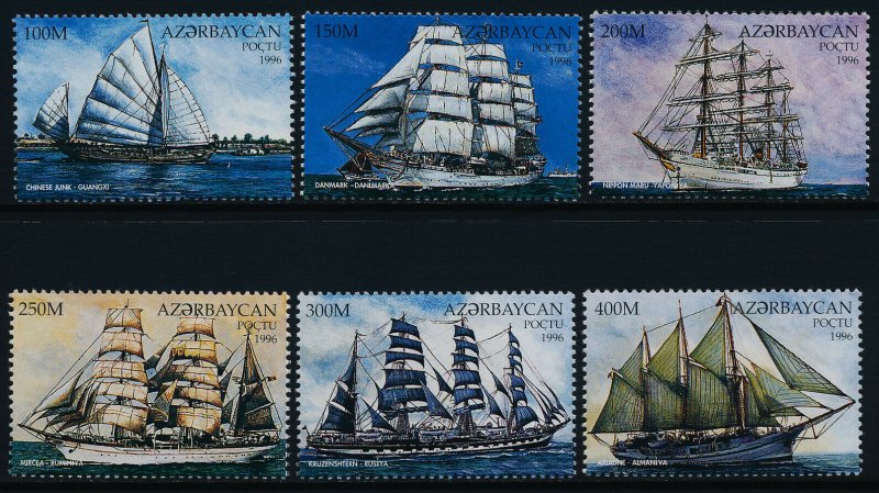 Azerbaijan 613-9 MNH Ships