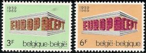 Belgium  718-19 MNH 1969 Europa