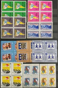 EL SALVADOR Soccer Children ICY Blocks MNH (88 Stamps)(LA69