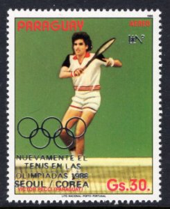 Paraguay C673 Summer Olympics Tennis MNH VF