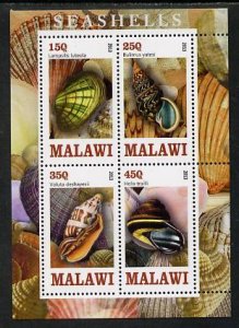 MALAWI - 2013 - Shells - Perf 4v Sheet - MNH - Private Issue