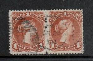 Canada #22 Very Fine Used With Halifax H Grid & CDS April 29 1868 Cancel