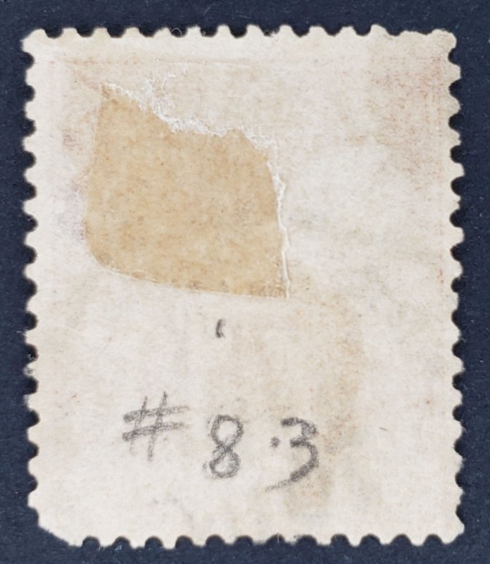 France, Scott #83, VG used, hinge remnant, short perfs