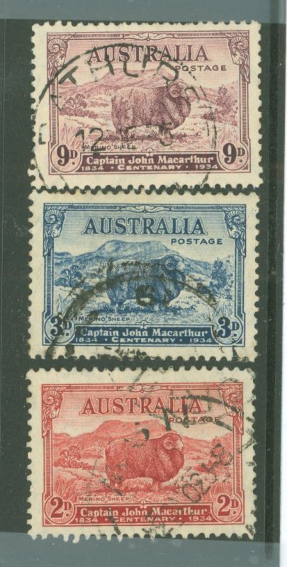 Australia  #147-149 Used Single (Complete Set) (Sheep)