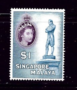 Singapore 40 MLH 1955 issue