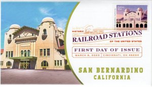 23-054, 2023, Historic Railroad Stations, First Day Cover, Digital Color Postmar