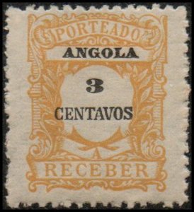 Angola J24 - Mint-H - 3c Numeral / Design (1921)