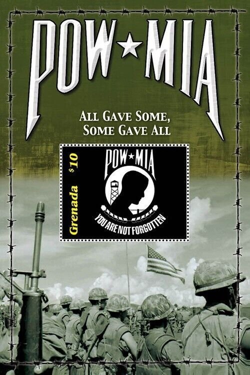 Grenada 2020 - Vietnam War - POW - MIA - Souvenir Stamp Sheet - Scott 4366 - MNH