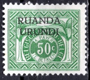 Ruanda Urundi 1959; Sc. # J15; MLH Single Stamp