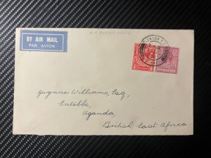 1932 England Airmail Cover London to Entebbe Uganda British KUT