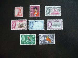 Stamps - Fiji - Scott# 177-179,181,182,185-187 - Used Part Set of 8 Stamps