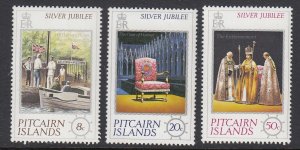 Pitcairn Islands 160-2 QEII Silver Jubilee mnh