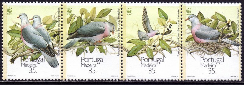 Madeira. 1991. 143-46. Birds. MNH.