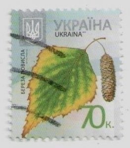 2012 Ukraine, stamp Birch, 8th issue standards,  Flora, plants, USED