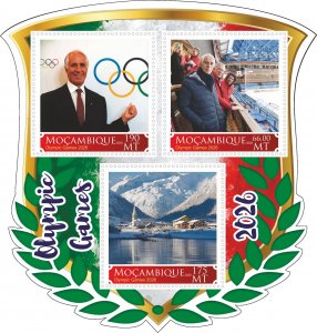 Stamps. Olympic Games Milan 2026 2020 year, 1+1 sheets  perforated NEW