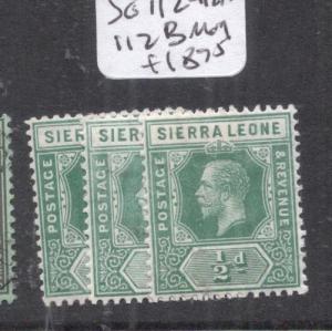 Sierra Leone SG 112-112a, 112b MOG (8dmi)