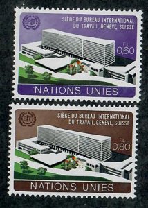 United Nations - Geneva #37 - 38 mint Hinged singles