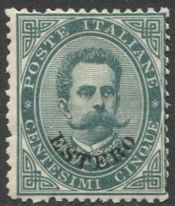 ITALY  Offices Abroad 1881 Sc 12  5c green MH  F-VF, CV $47.50
