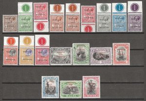 MALTA 1930 SG 174/92 MNH Cat £200