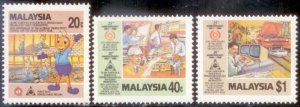 Malaysia 1986 SC# 343-5 MNH-OG E28