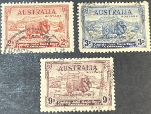 AUSTRALIA # 147-149-USED--COMPLETE SET--1934