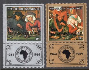 Rwanda 295-296 Paintings MNH VF